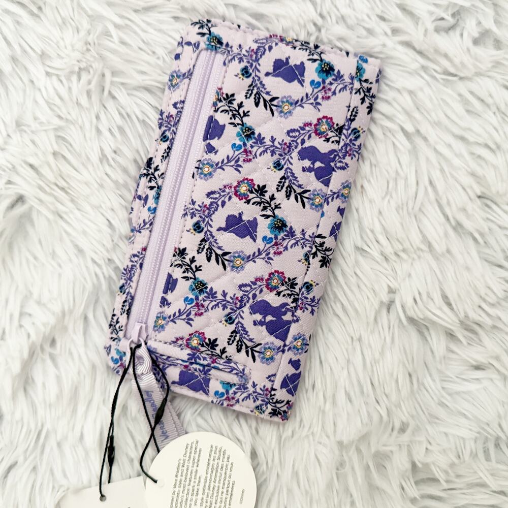 DISNEY x VERA BRADLEY | Belle Floral RFID Finley Wallet NWT Beauty and the Beast - Picture 4 of 7